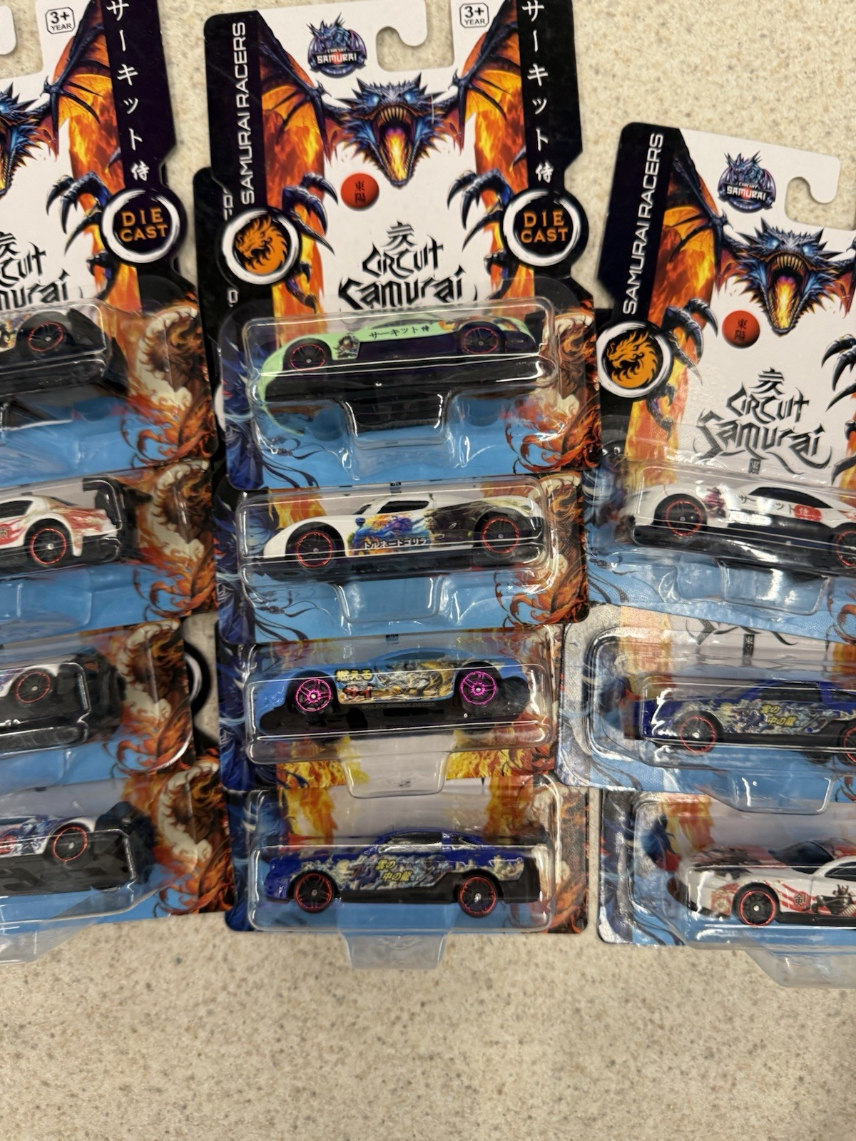 CIRCUIT SAMURAI DIE CAST Variety Lot Of 12
