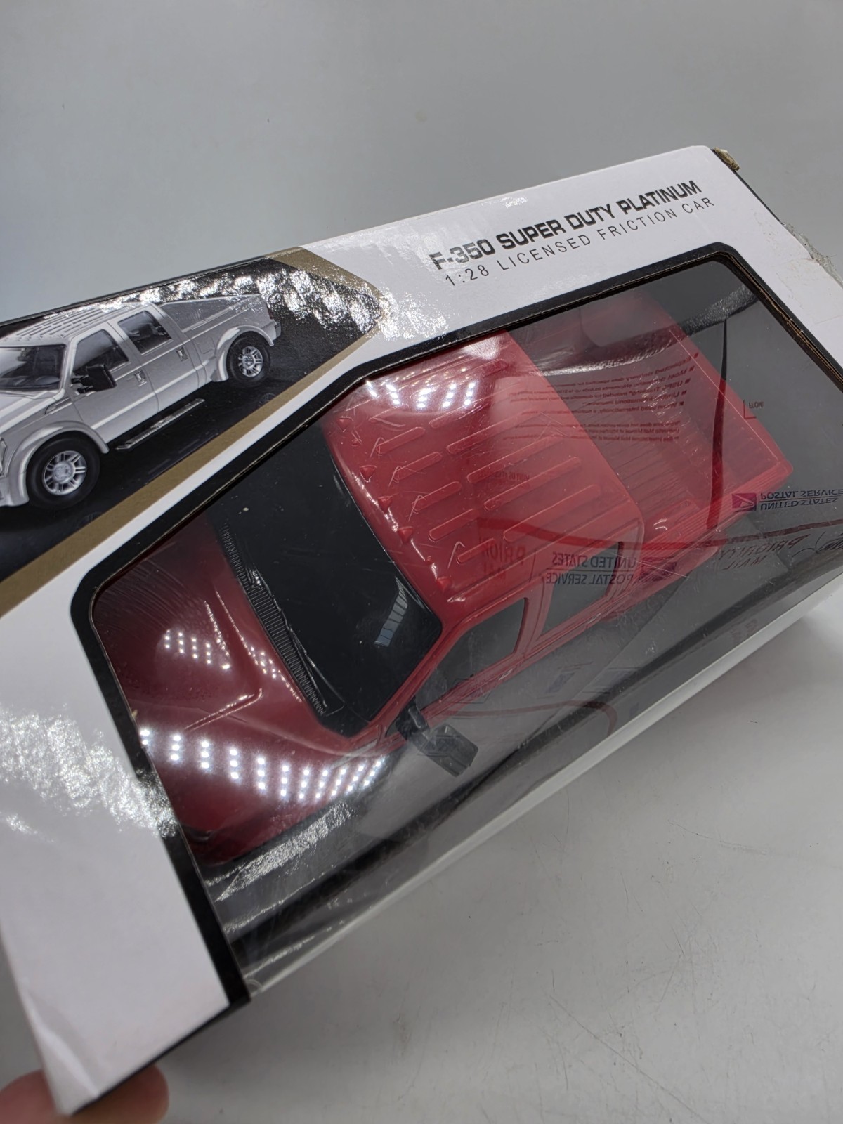 Ford F-350 Super Duty Platinum Red Pickup Truck 1:28 Scale Licensed Friction NEW