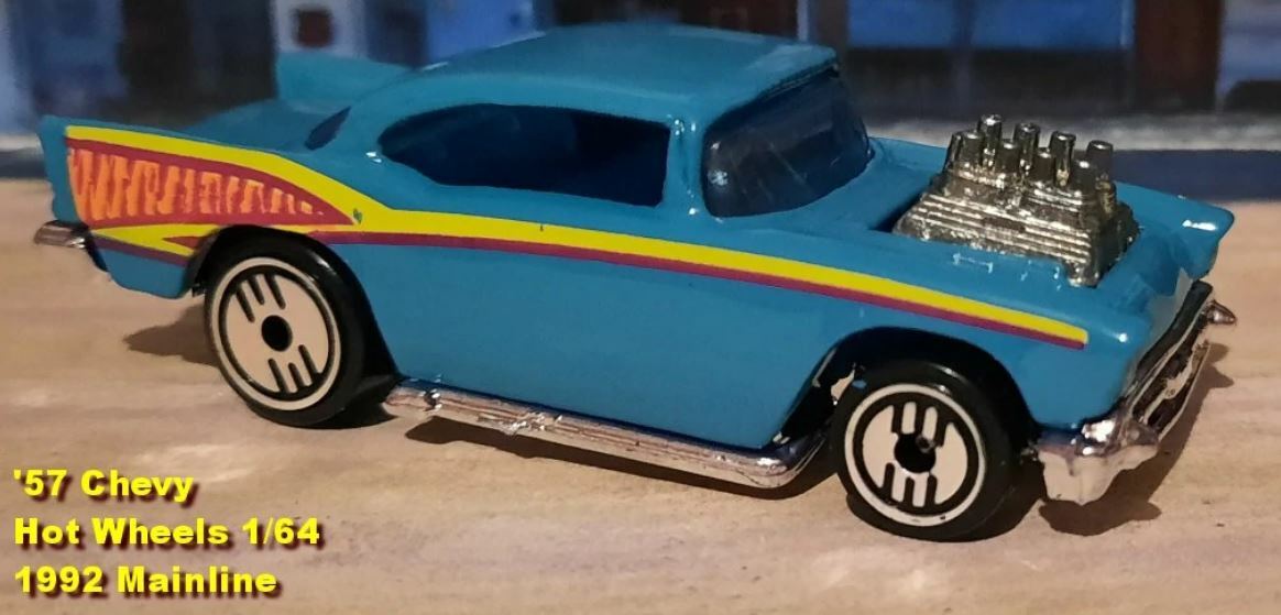 Hot Wheels Mattel Blue Card ’57 Chevy Collector No. #213 NEW Unopened Package