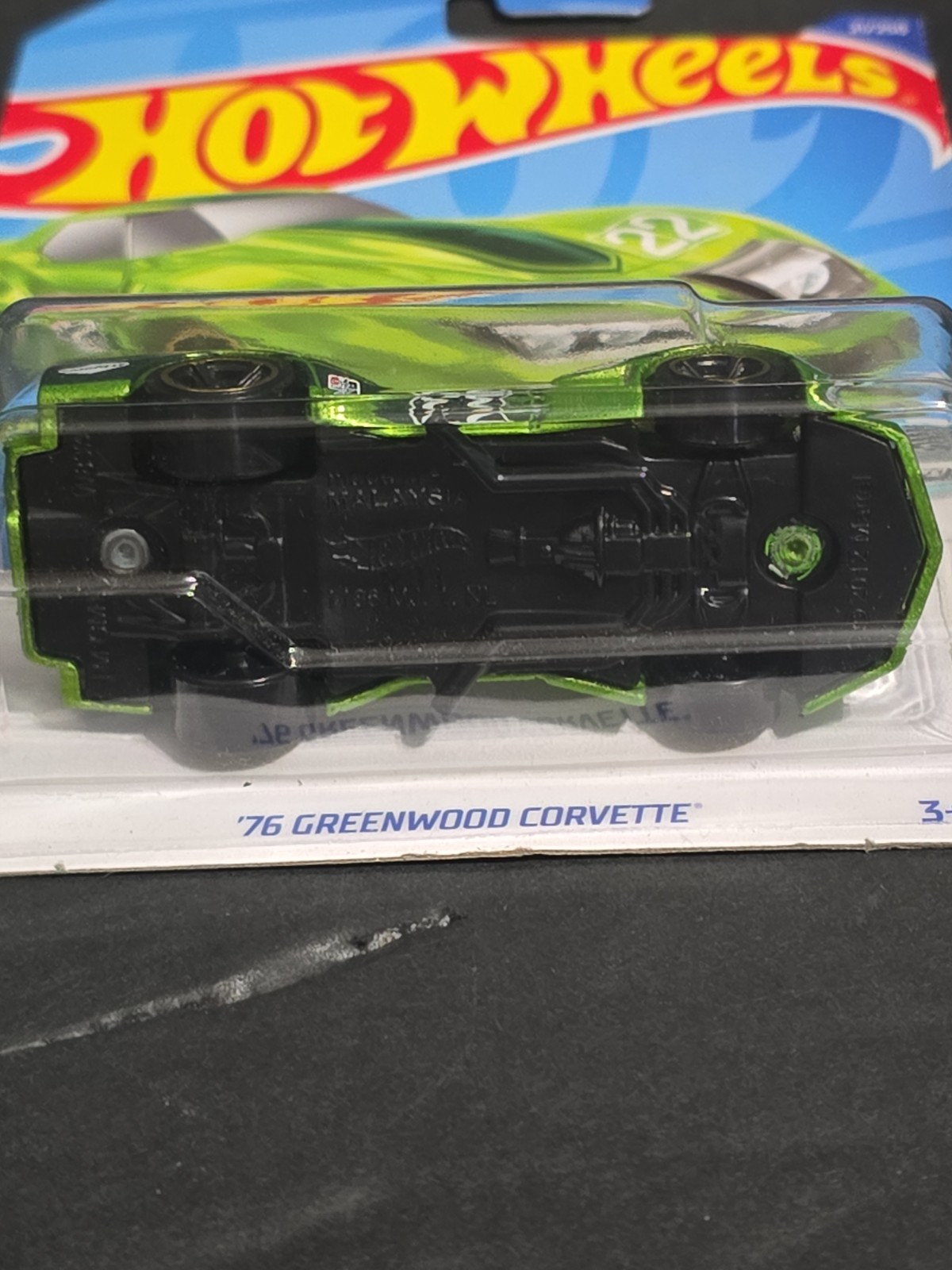 Hot Wheels Contoured #21 Green ’76 Greenwood Corvette 2021 1/5