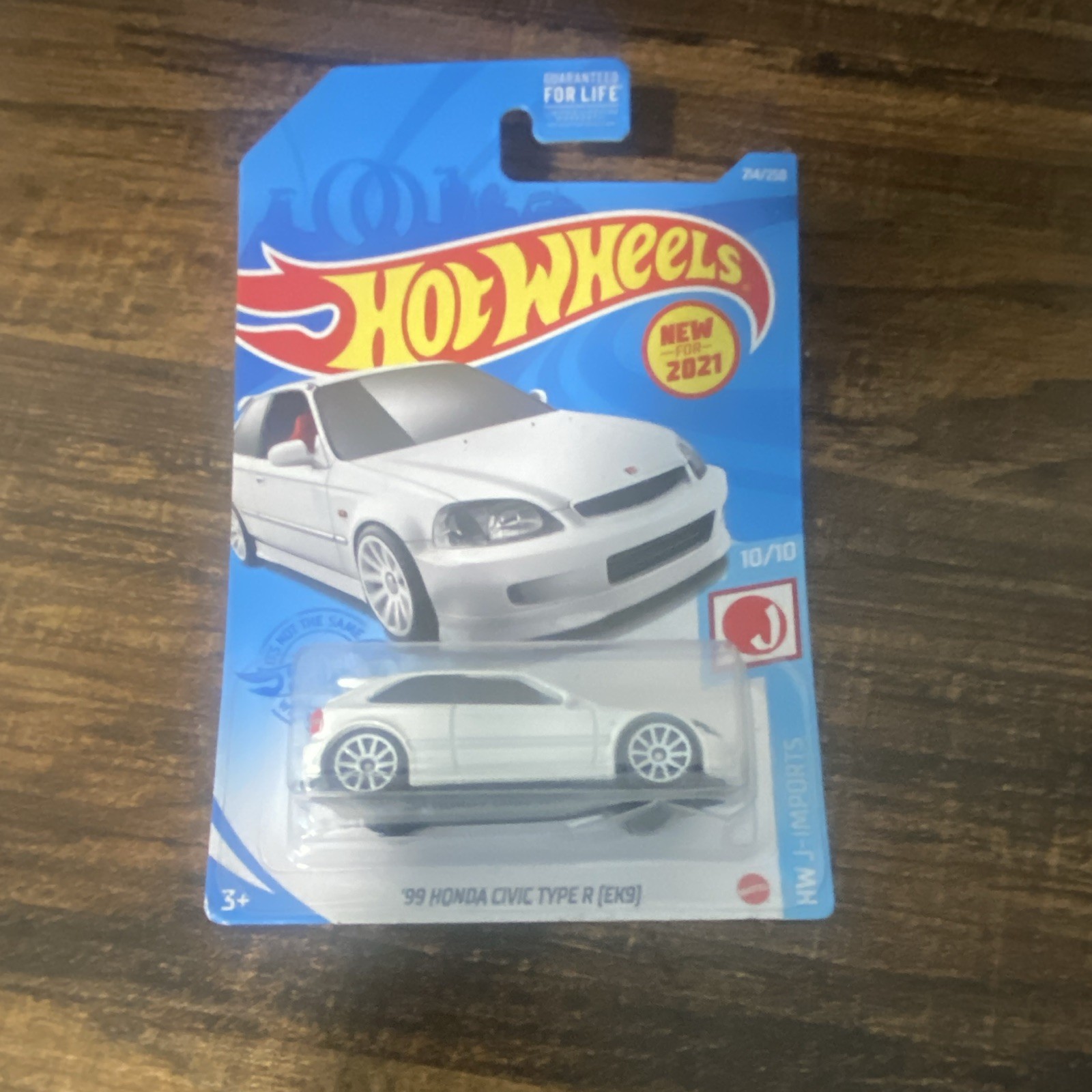 Hot Wheels HW J-Imports ’99 Honda Civic Type R (EK9) White 1:64 Diecast Unopened