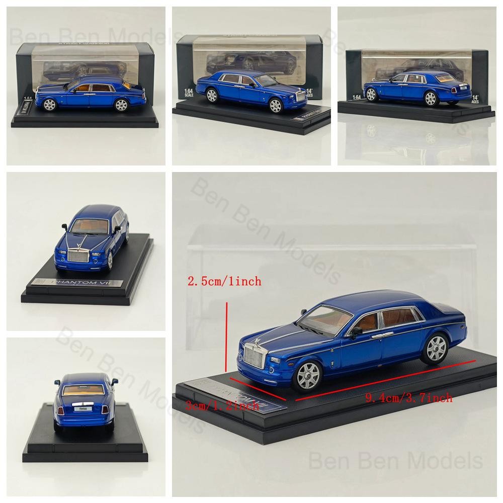 SW 1:64 Rolls-Royce Phantom VII 7 Luxury Sedan Sports Model Diecast Metal Car