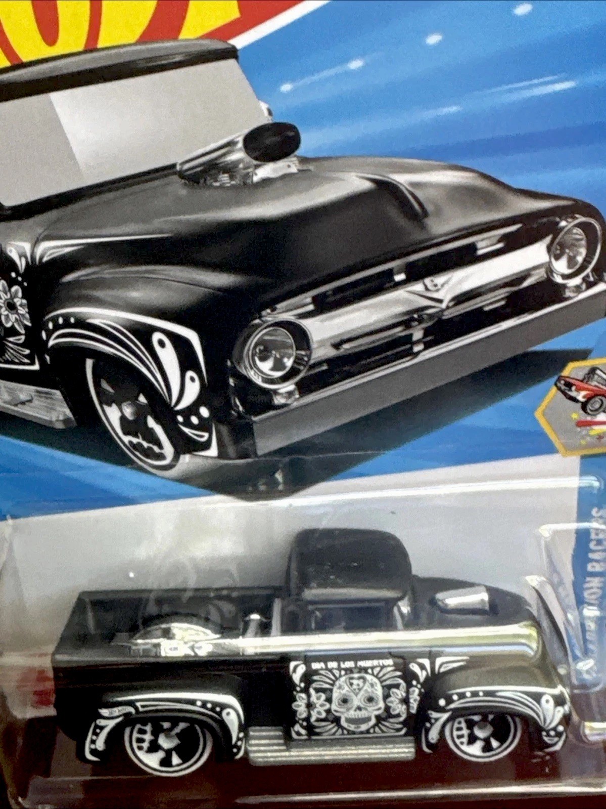 2025 Hot Wheels Custom ’56 Ford Truck #233/250 International Card MATTE BLACK