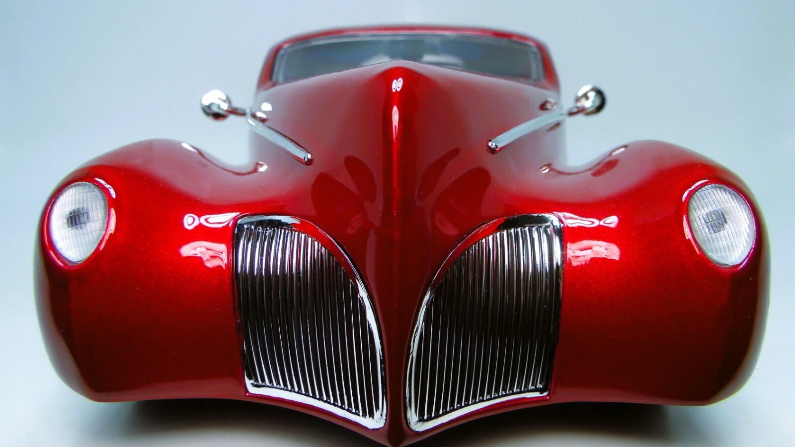 Hot Rod Ford Mecury Merc Chopped Dragster1:18Race Car Racing12Custom24Racer Red