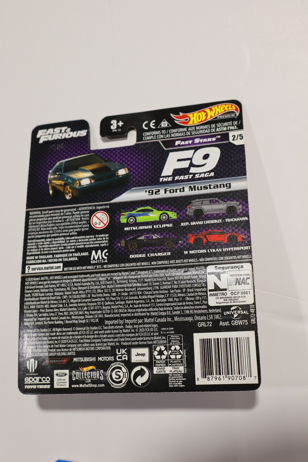 Hot Wheels 2021 Fast & Furious Premium Fast Stars ’92 Ford Mustang #2/5