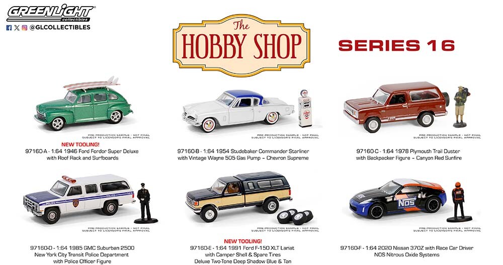 Greenlight Hobby Shop 16 – 1978 Plymouth Trail Duster with Backpacker 97160-C