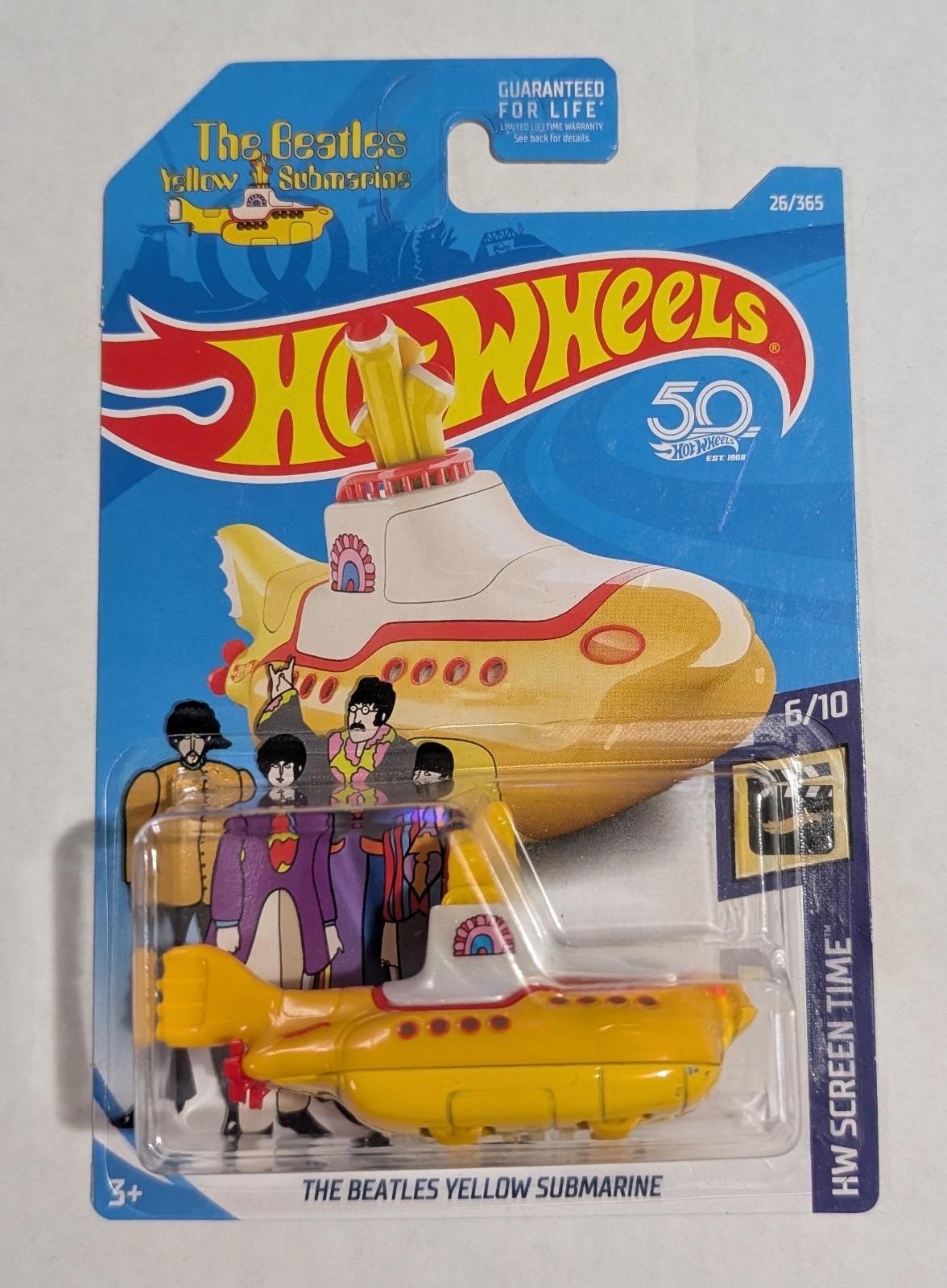 HOT WHEELS SCREEN TIME THE BEATLES YELLOW SUBMARINE