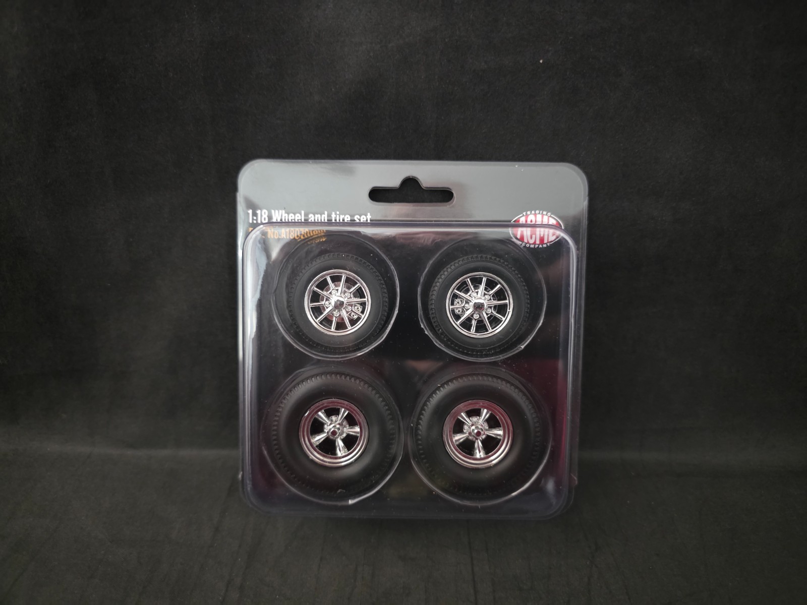 ACME 1:18 Scale Drag Wheel and Tire Set – A1807019W