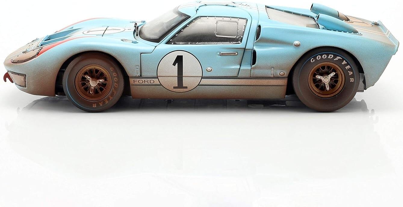 1966 Ford GT40 Mk II Ken Miles End of Race in 1:18 Scale by Shelby Collectibles