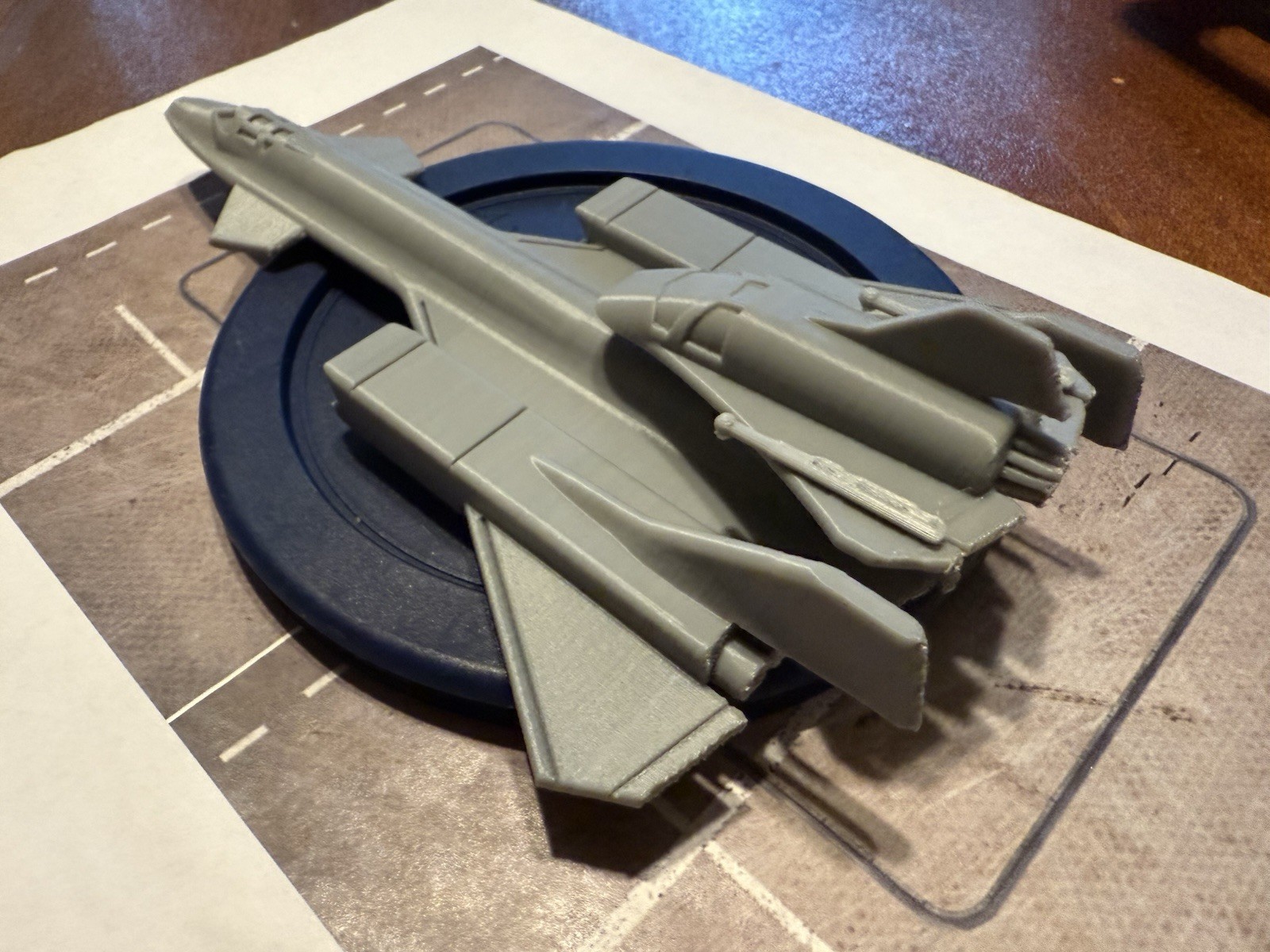Night raven Gray Plastic Model ( 6 in Length)