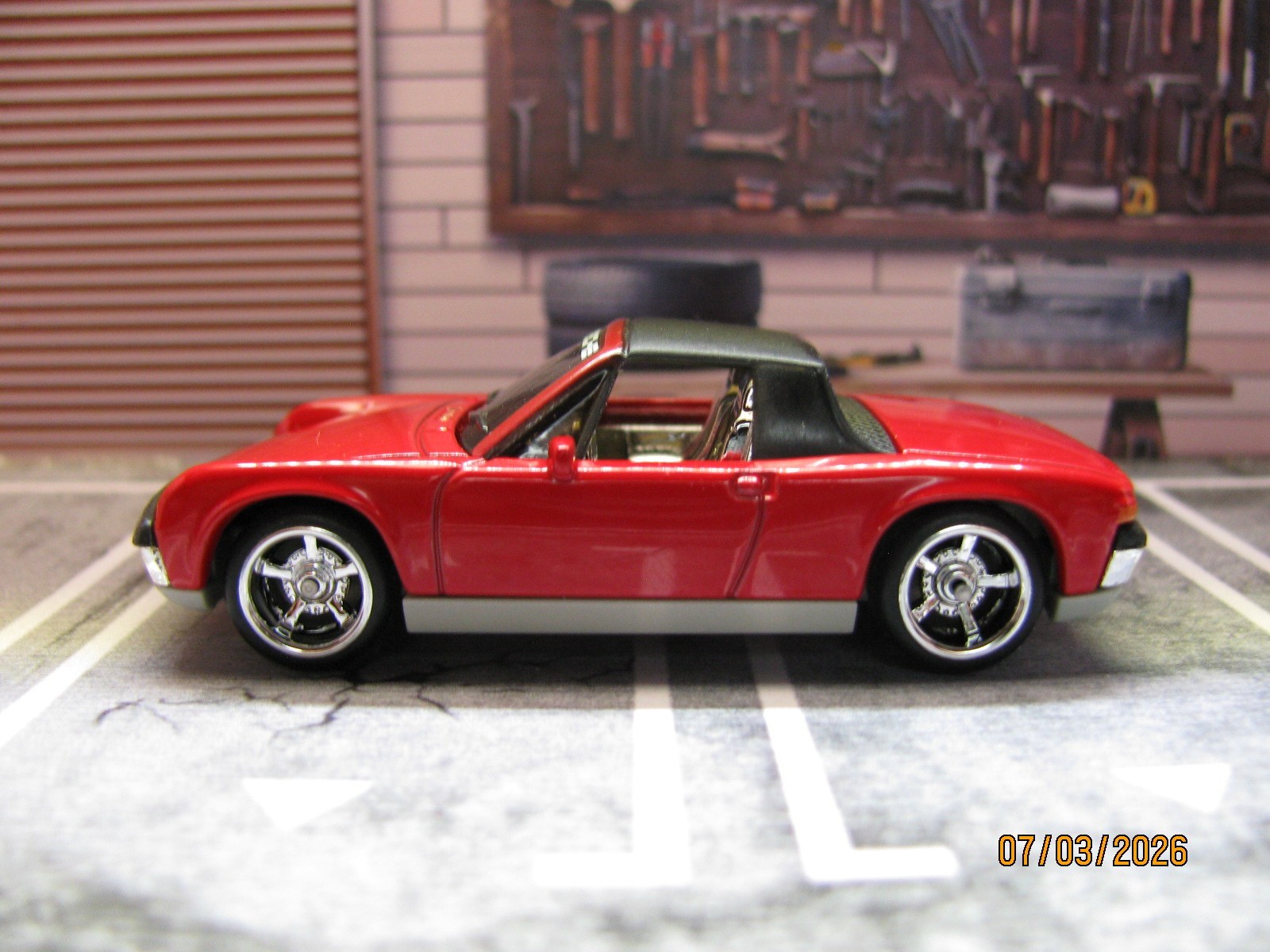 2026 Matchbox Dk RED ’71 PORSCHE 914 – Power Grabs – w/Real Riders Wheel Swap