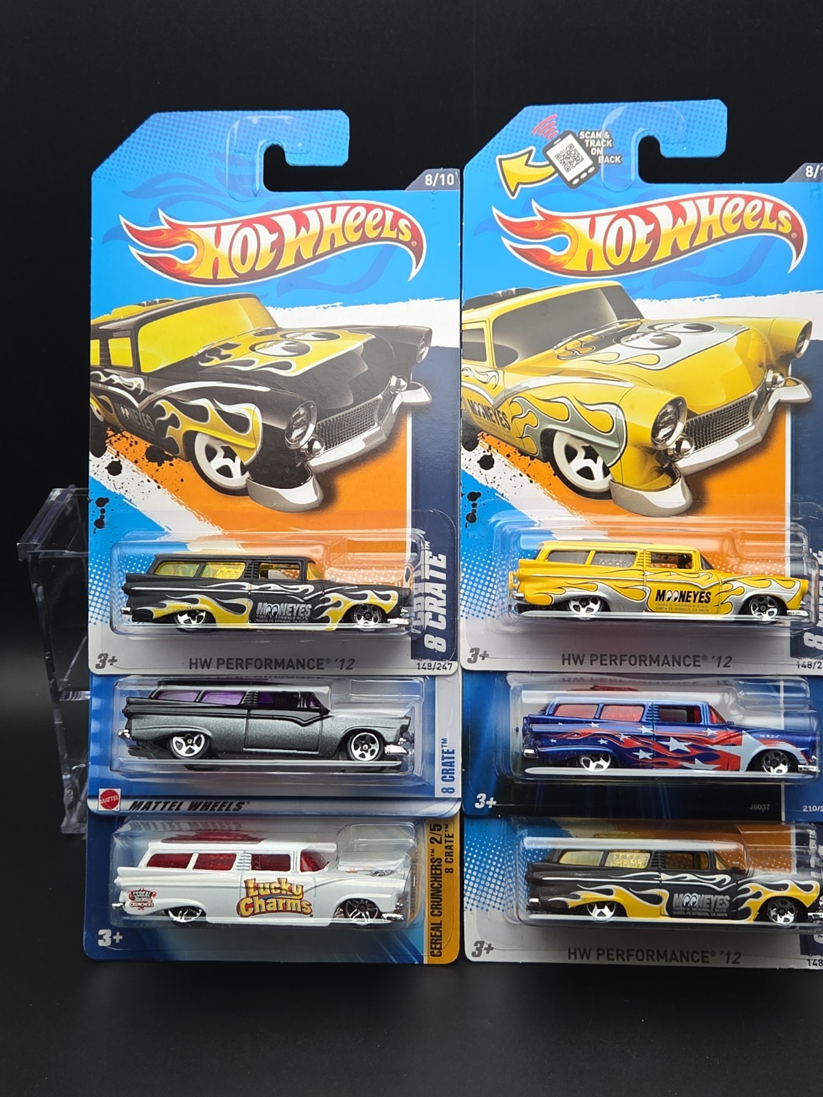 Hot Wheels 8 Crate Mooneyes Variations Lot Of 6