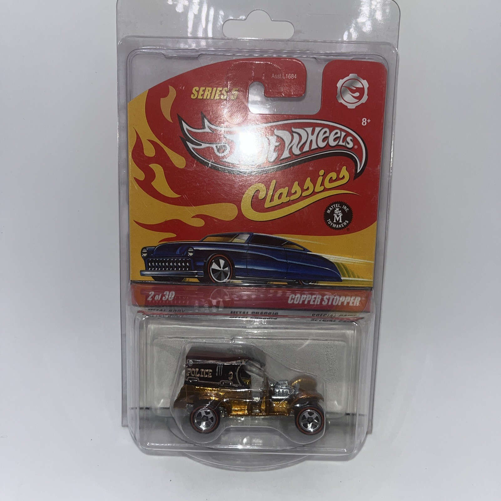 Hot Wheels Classics Series 5 Gold Copper Stopper Chase 2 of 30 Redline