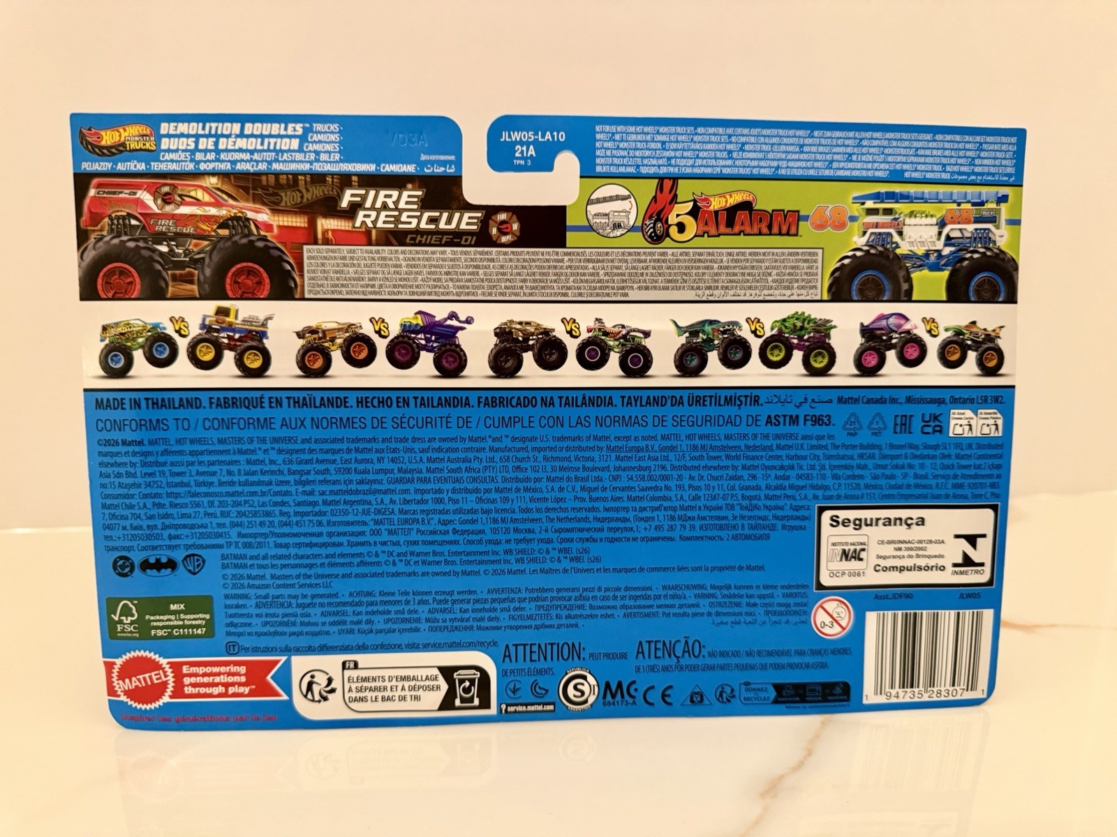 2026 Hot Wheels Monster Trucks HOT WHEELS FIRE RESCUE & HW 5 ALARM Mattel
