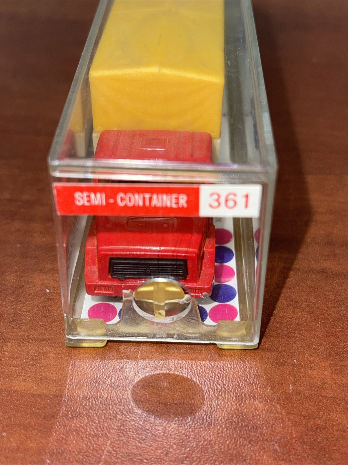 Vintage Majorette #367 Bernard Bache Canvas Semi Trailer Red Super Tandems 1970