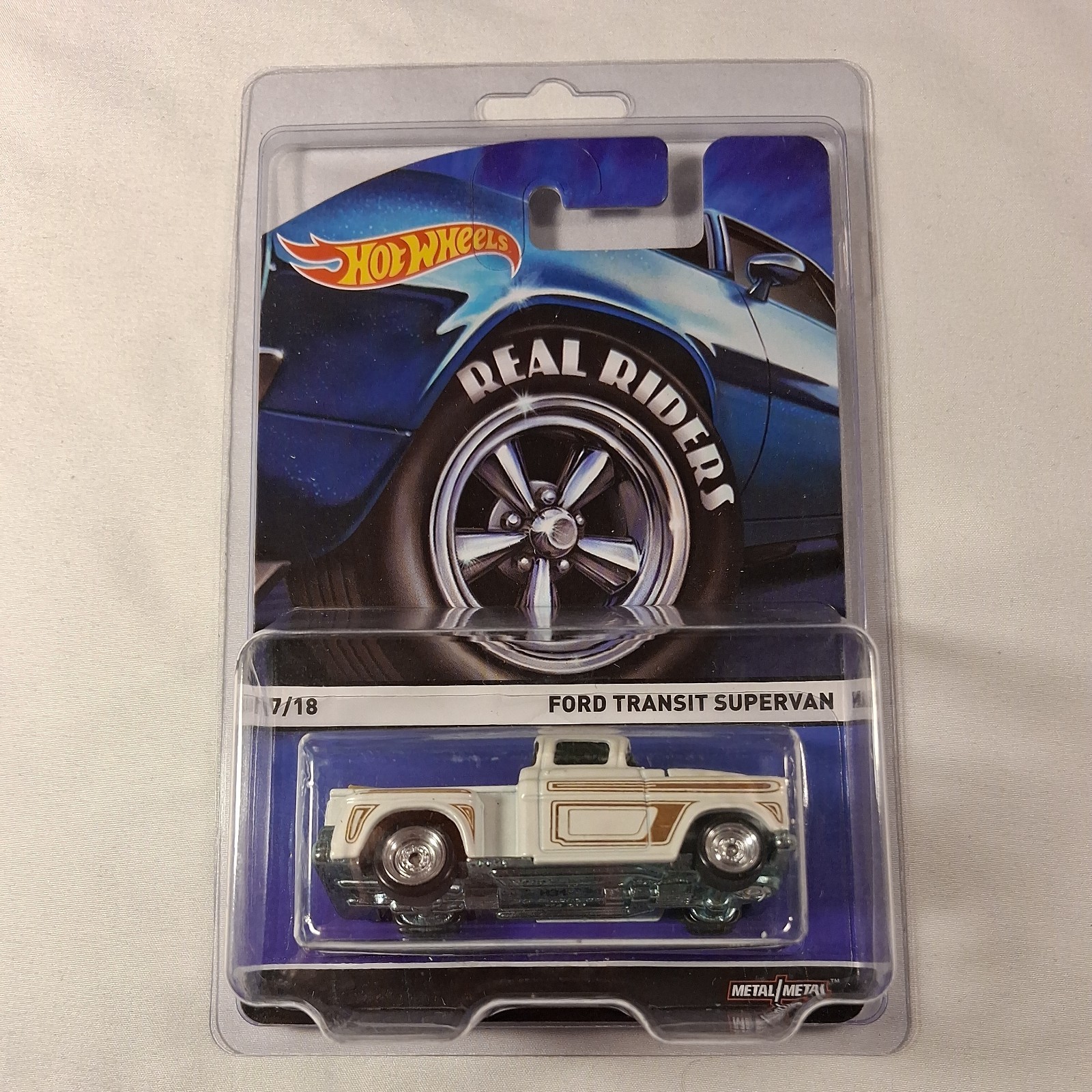 Hot Wheels Real Riders error card 1956 Flashsider #7 Ford Transit Supervan