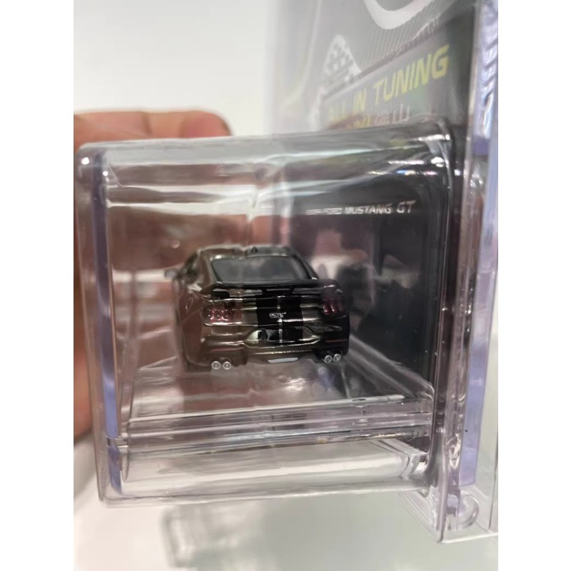 2PCS Greenlight 1:64 Dodge Challenger Srt Hellcat Ford Mustang GT Chrome Car