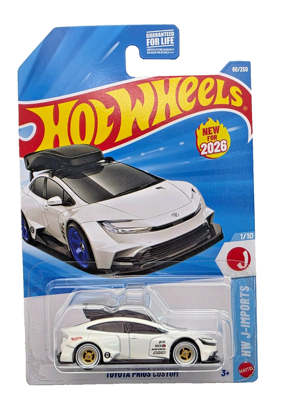 Hot Wheels 2026 – Toyota Prius custom wheel swap real riders rubber tires