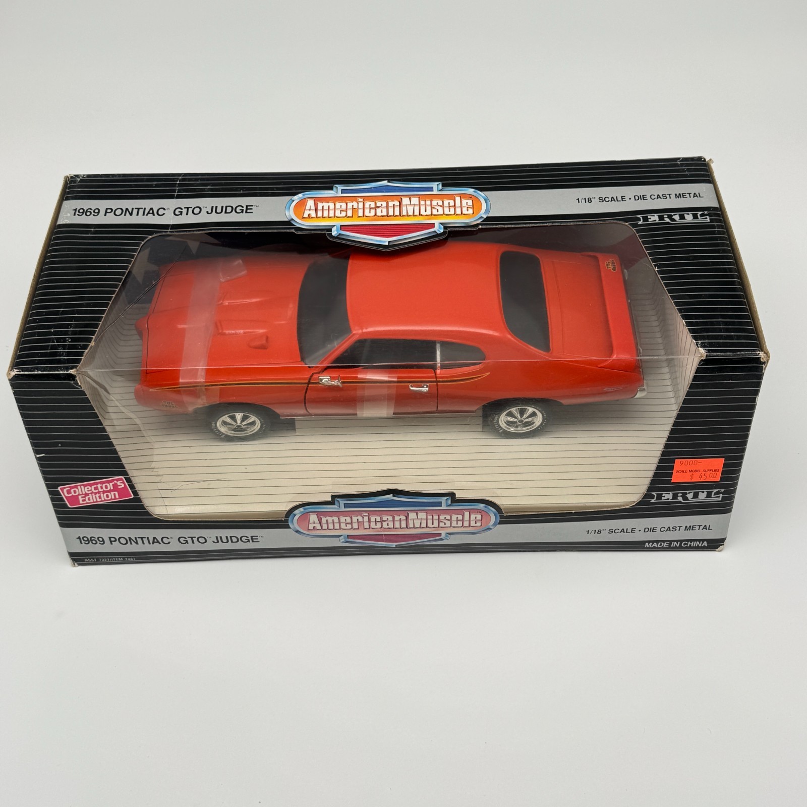 Ertl American Muscle 1969 Pontiac GTO Judge Carousel Red 1:18 Scale Diecast NIB