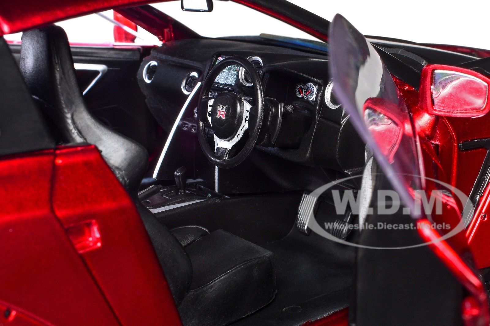 NISSAN GT-R (R35) LIBERTY WALK 2.0 RHD RED 1/18 DIECAST MODEL BY JADA 36465