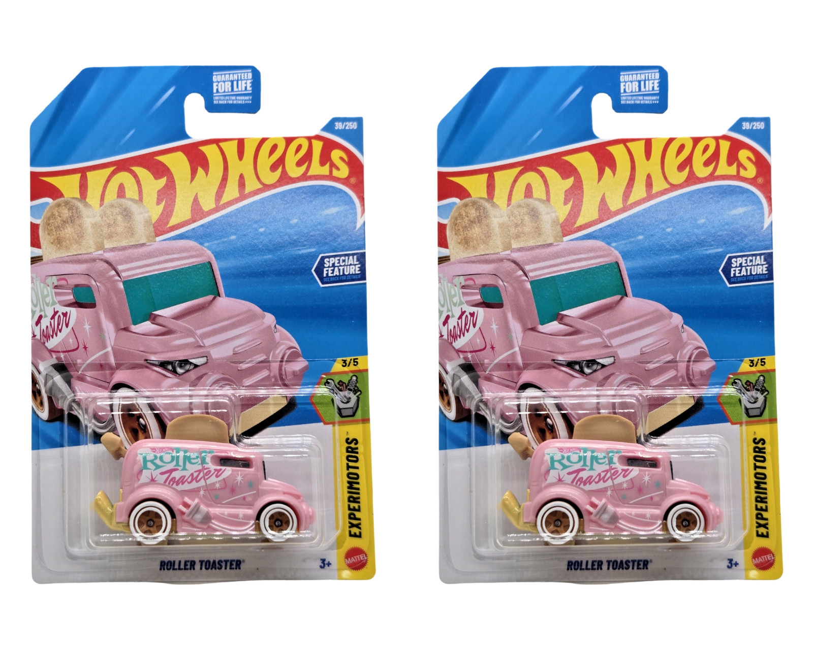 2026 Hot Wheels Roller Toaster #39 Pink – Set of 2