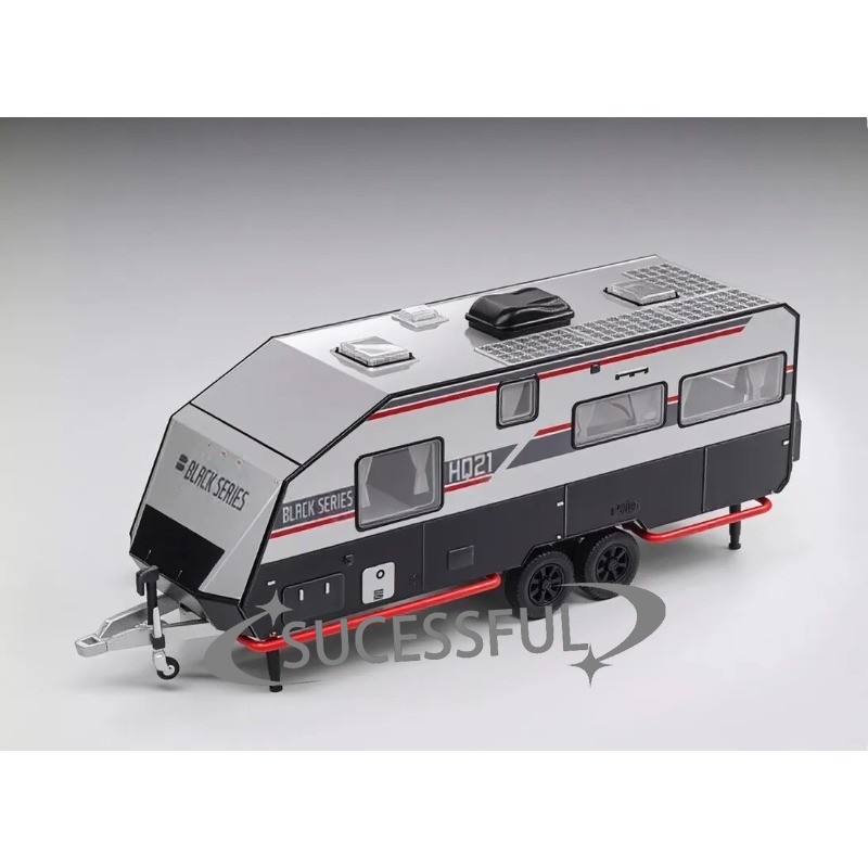 XCARTOYS 1/64 Black HQ21 Offroad Camper Trailer Diecast Metal Car New Sealed
