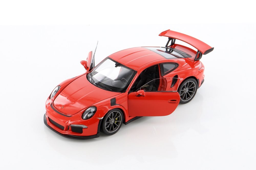 Porsche 911 GT3 RS, Red – Welly 24080/4D – 1/24 scale Diecast Model Toy Car