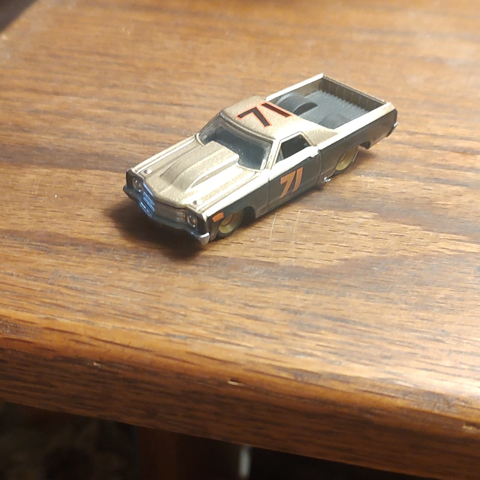 Diecast Pickup Truck Model #71 Silver Gray Black Red