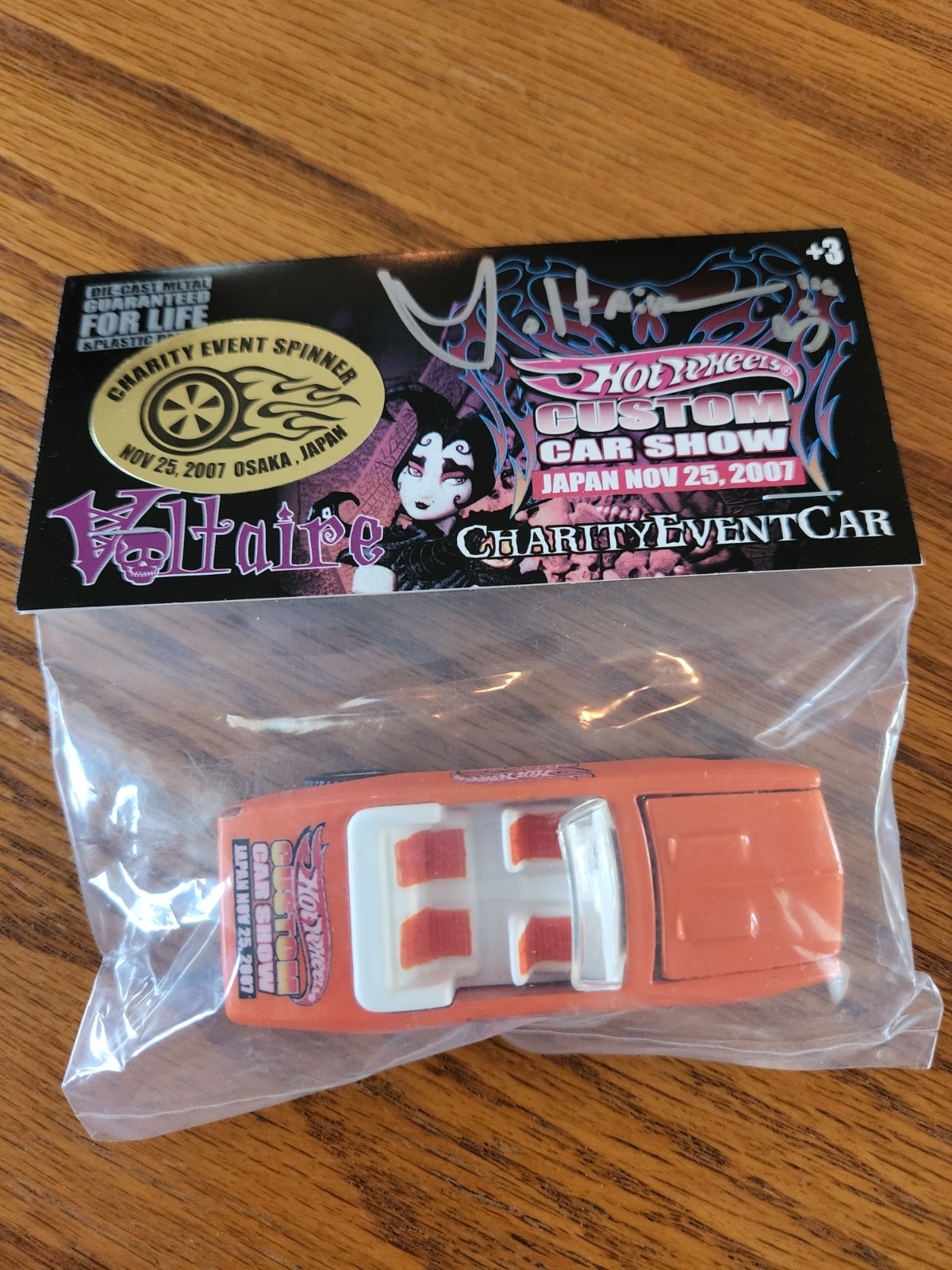 RARE Voltaire Signed Hot Wheels 2007 Japan 67 Camaro Limited Edition