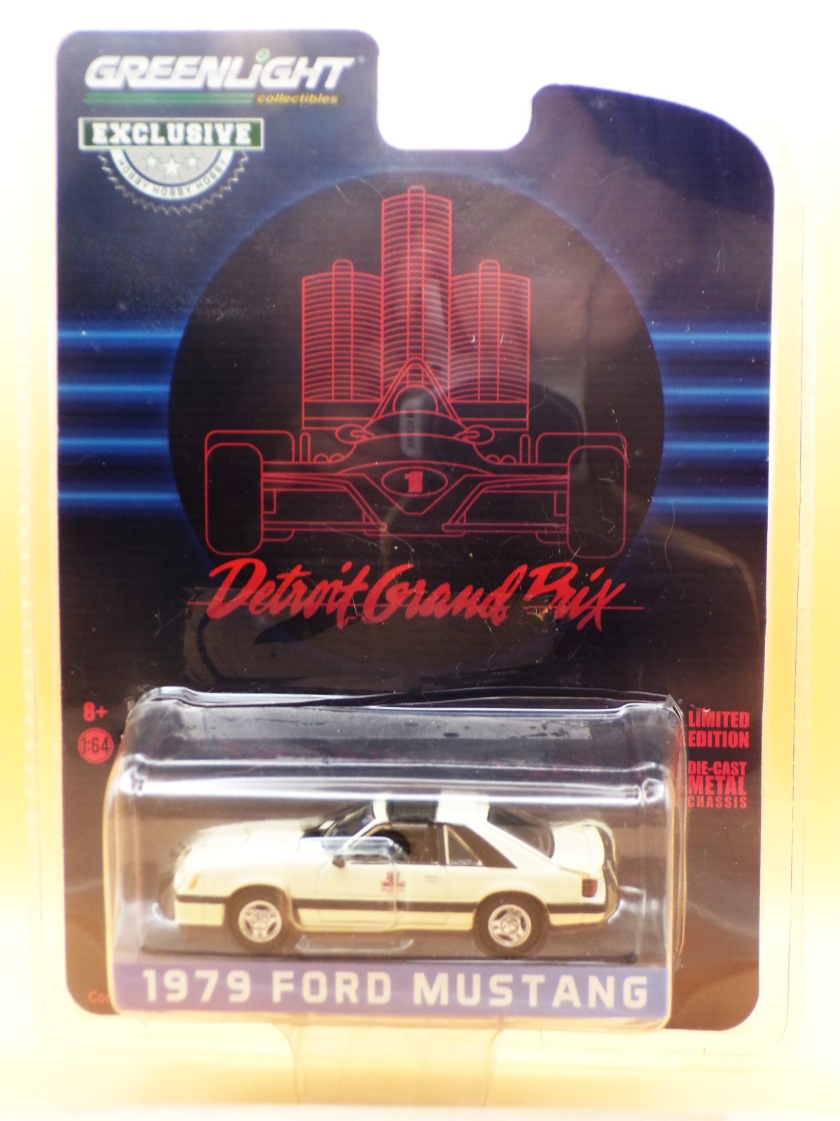 1979 Ford Mustang…DETROIT GRAND PRIX…Greenlight Collectible.. 1:64
