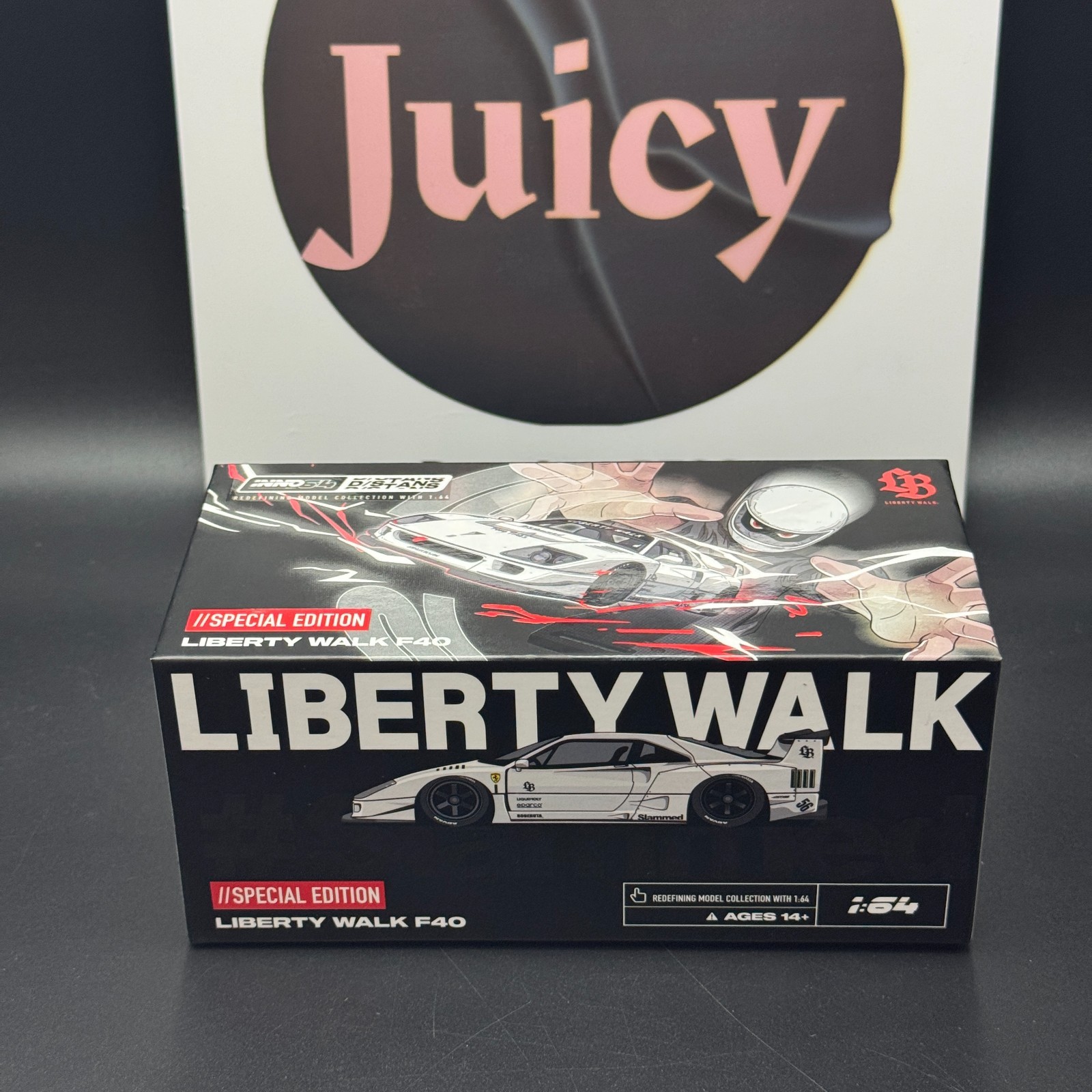 INNO64 D/STANS LB F40 White HEC 2026 Limited Wearable Model Car Sealed