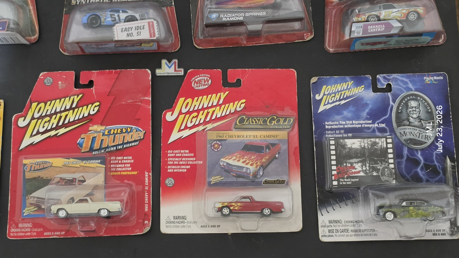 Mixed Diecast Bundle Hot Wheels Johnny Lightning Disney Pixar Cars 10 Sealed