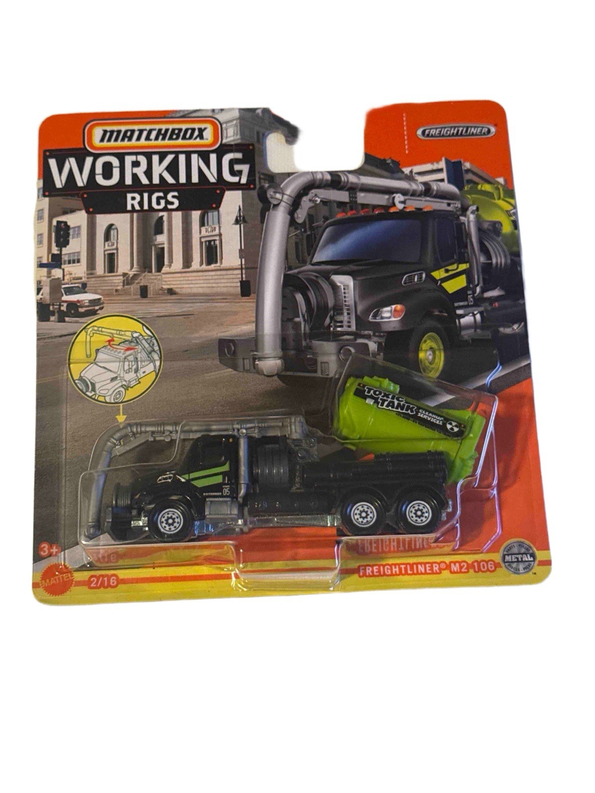 Matchbox Real Working Rigs Freightliner M2 106 Toxic Tank Cleanup Services