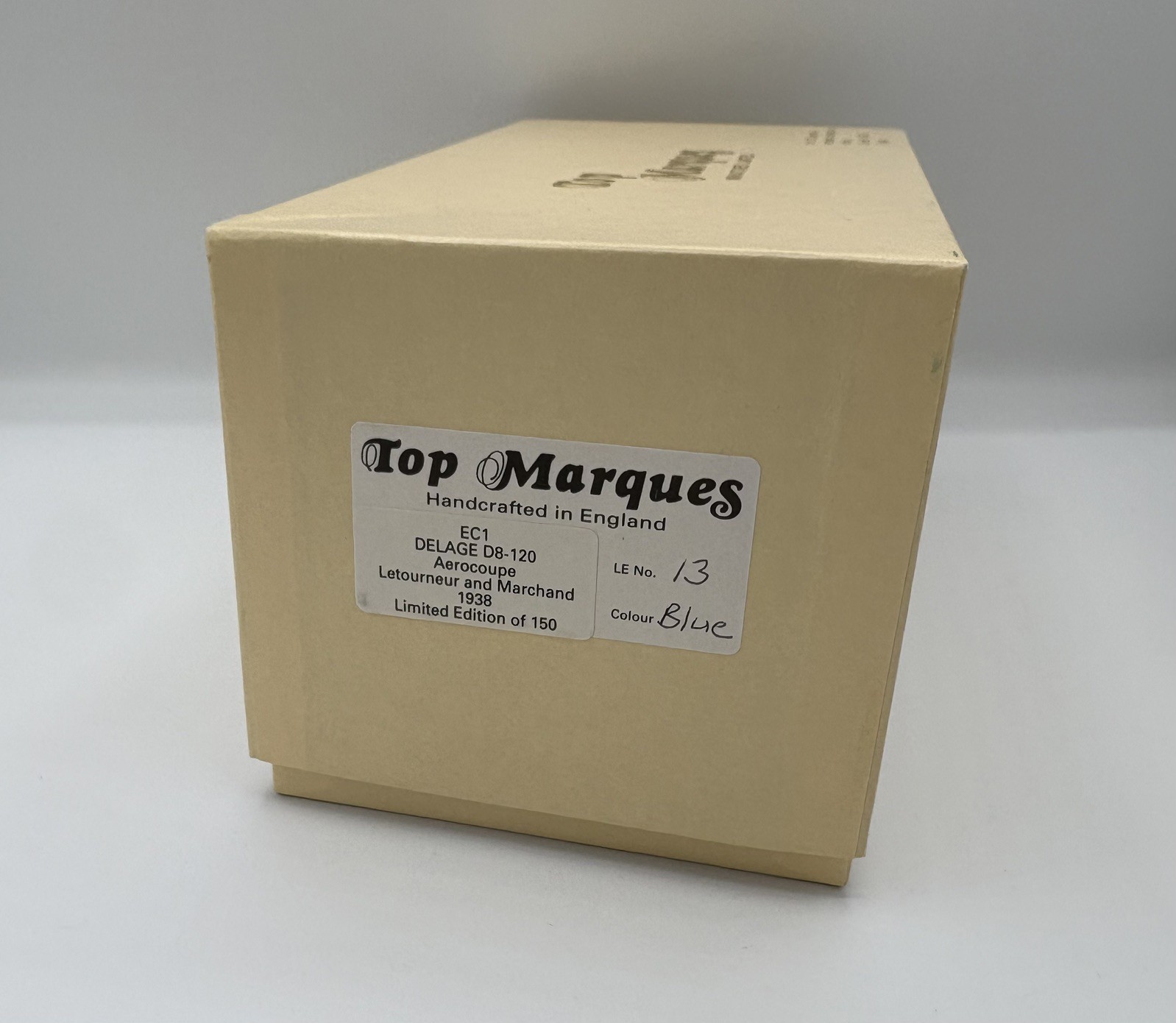 Top Marques EC1 Delage D8-120 Aerocoupe No Ilario Chromes