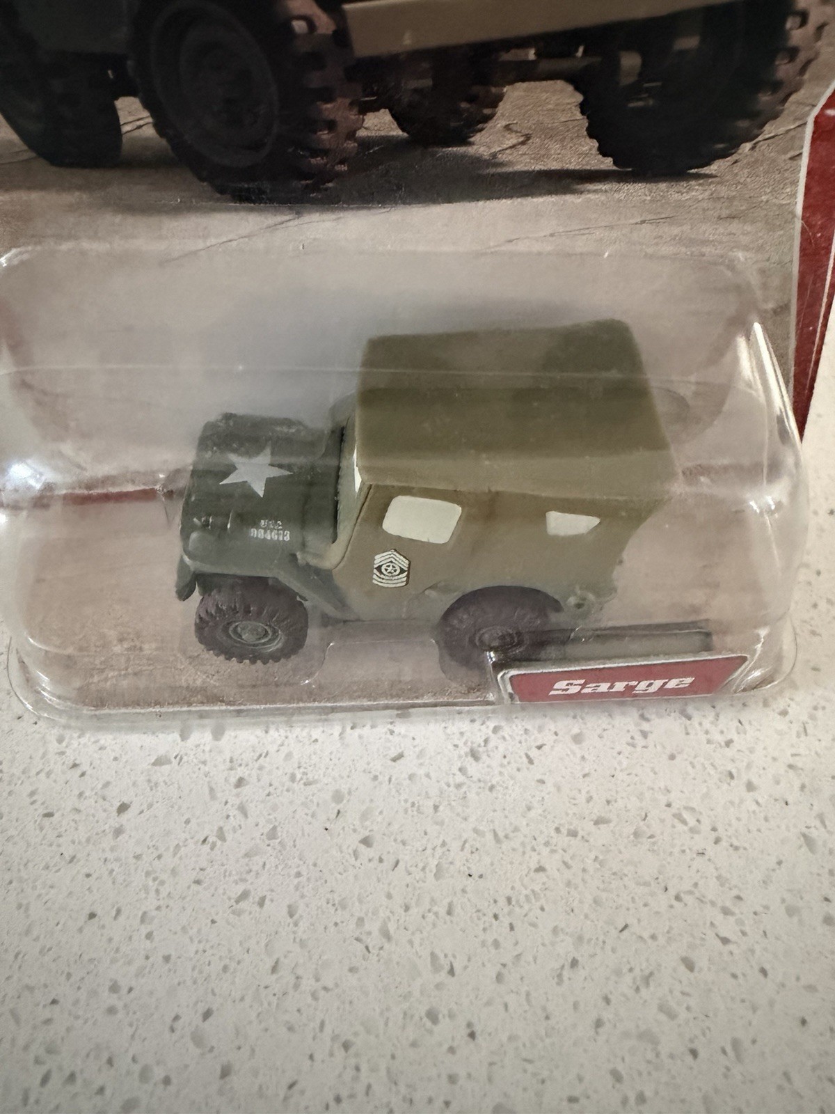 Sarge Disney Pixar Cars Mattel 1:55 Diecast Car Black Unopened Box 2006