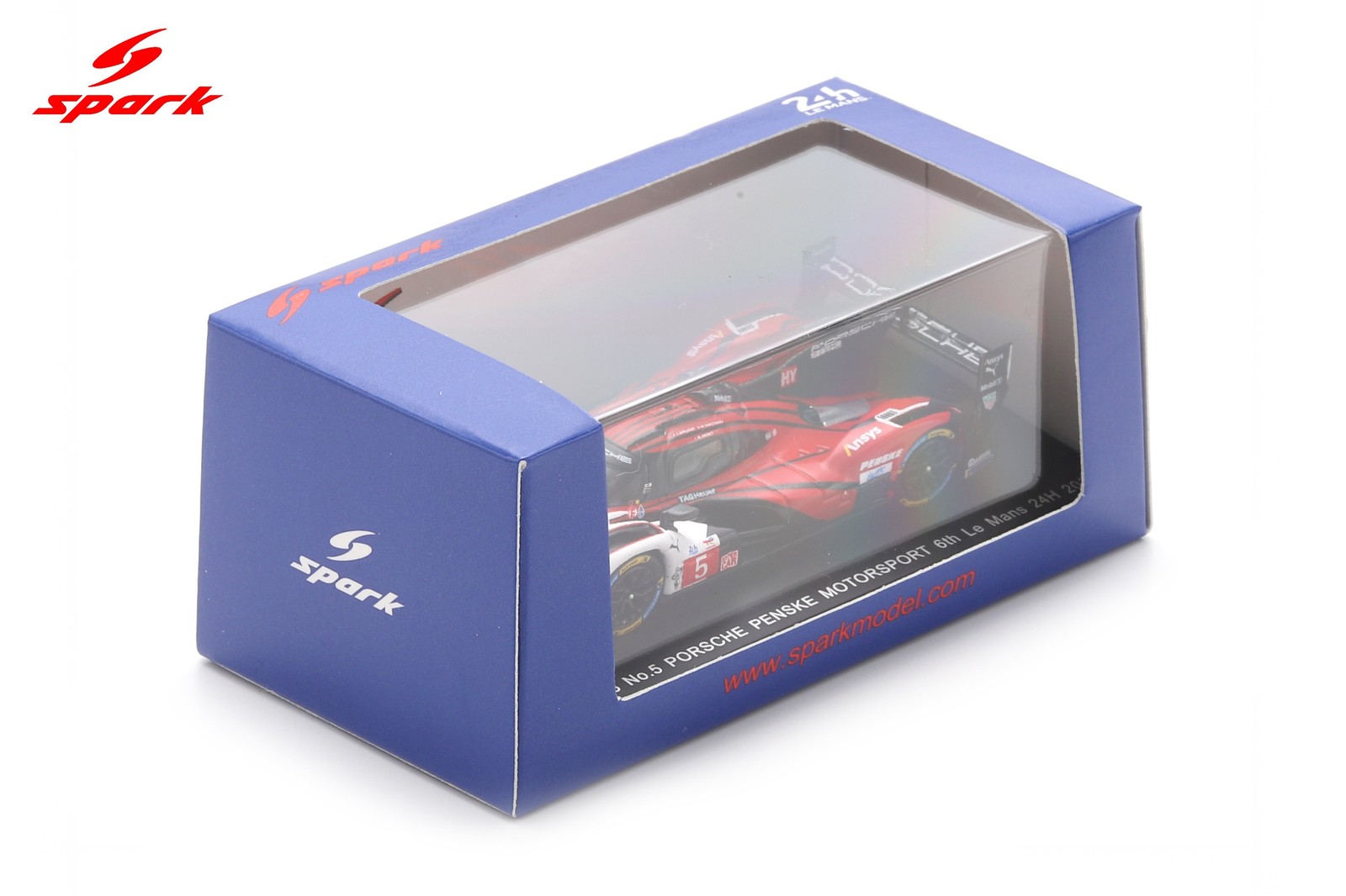 Spark 64S063 1/64 Porsche 963 No.5 PENSKE MOTORSPORT 6th Le Mans 24H 2025
