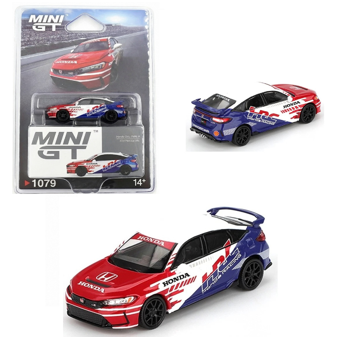 MINI GT #1079 – 2024 HONDA CIVIC TYPE R – 2024 PACE CAR HRC