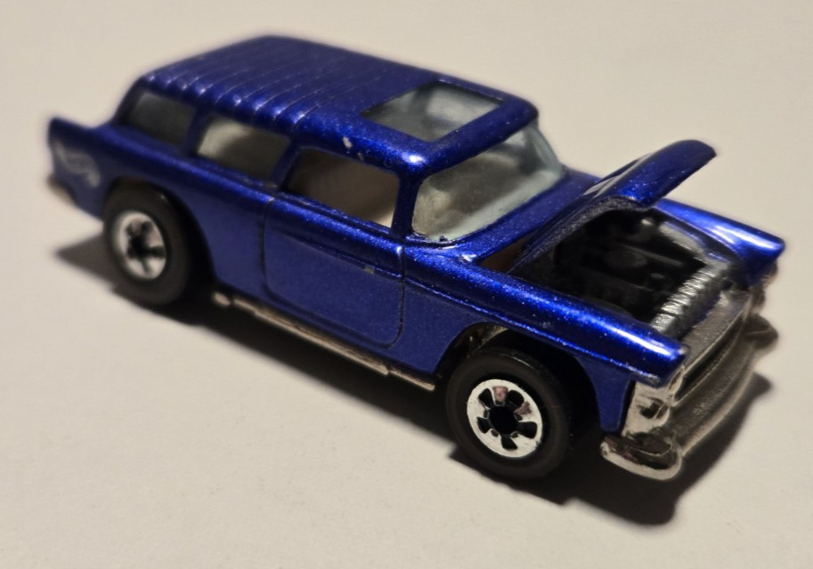 (1993) Hot Wheels Vintage Collection Classic Nomad Metallic Blue Redline Replica