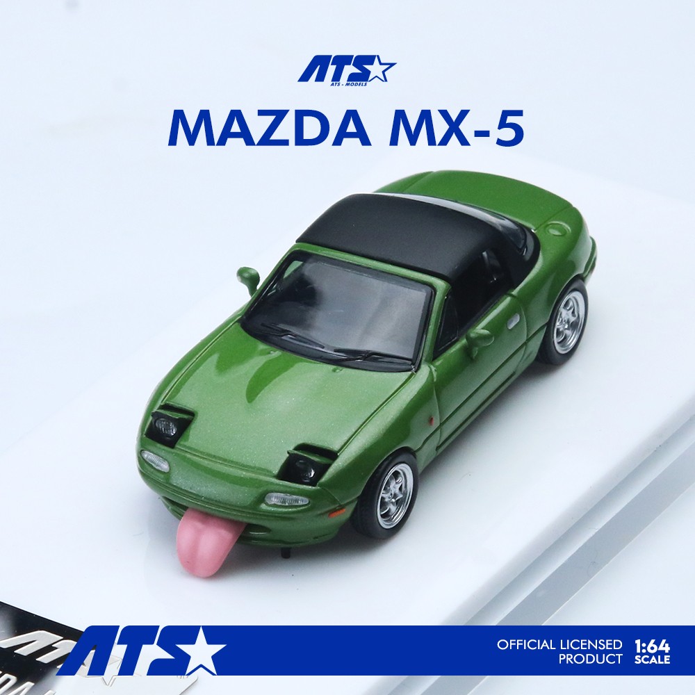 ATS 1:64 Mazda MX5 Miata NA Tongue Out Opened PopUp Lights Diecast Car Variant