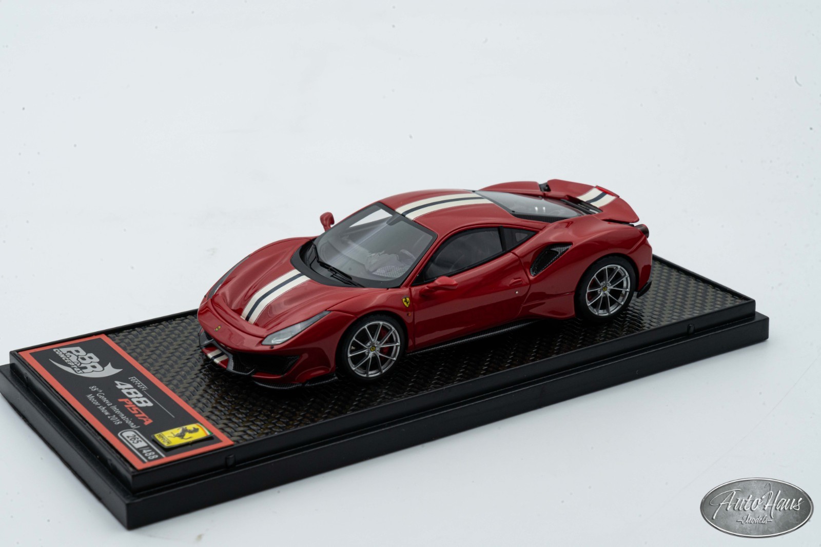 1/43 BBR Ferrari 488 Pista Rosso Corsa Red 🤝ALSO OPEN FOR TRADES🤝