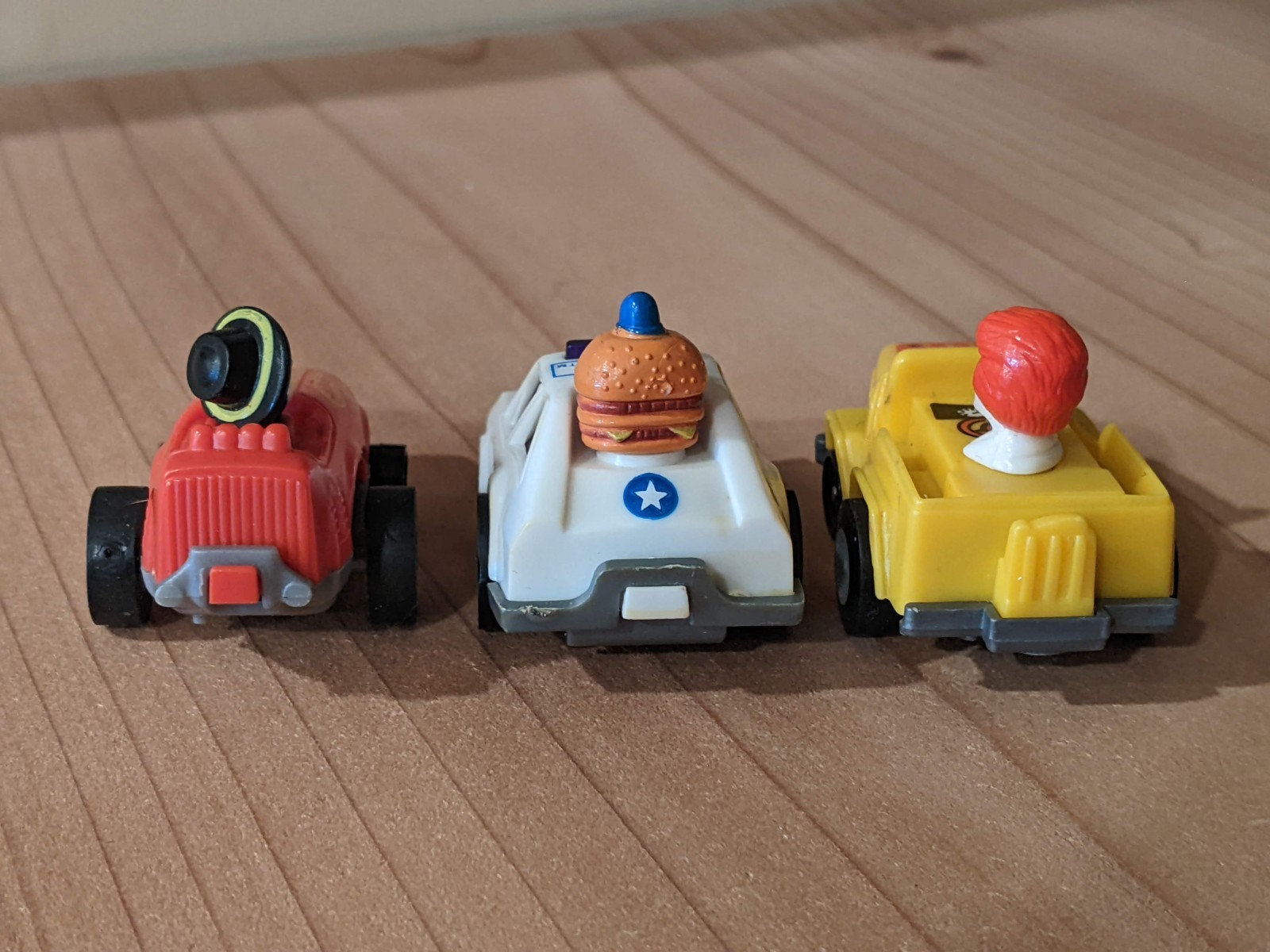 VTG Lot of 3 1984 McDonald’s Happy Meal Penny Racer Big Mac Ronald McDonald Work