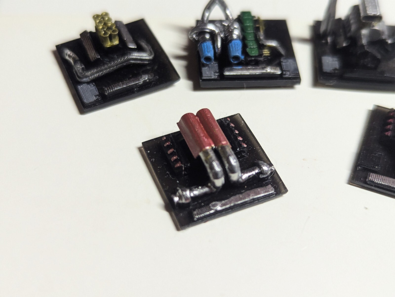 1/64 Scale Custom 3D printed engines for M2 square body LOT of 6 (Painted)