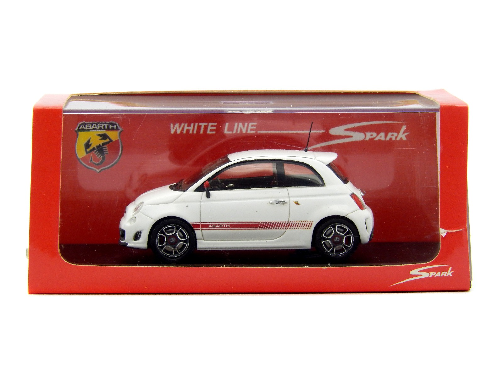 1/43 Fiat 500 Abarth 2008 White Spark Models Resin Scale Model S1342 Rare
