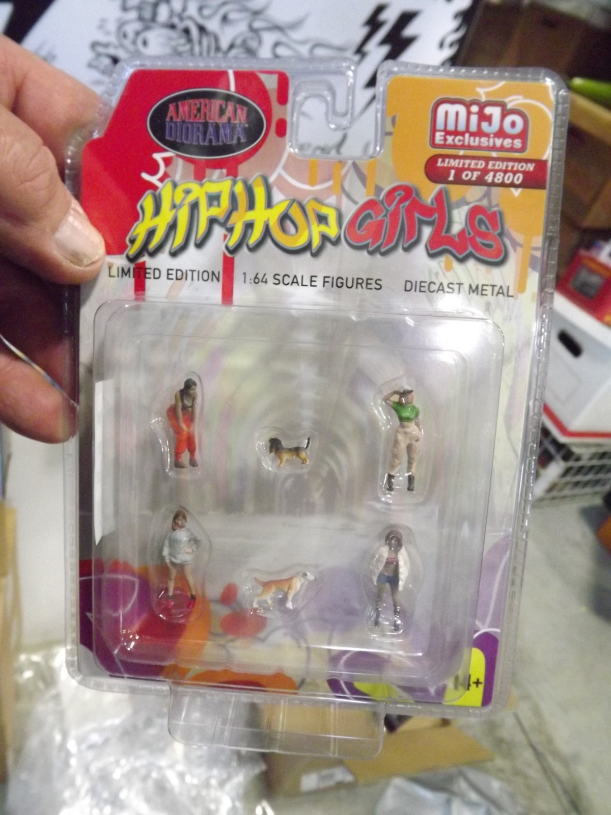 American diorama 1/64 mijo hip hop girls figure set NIB