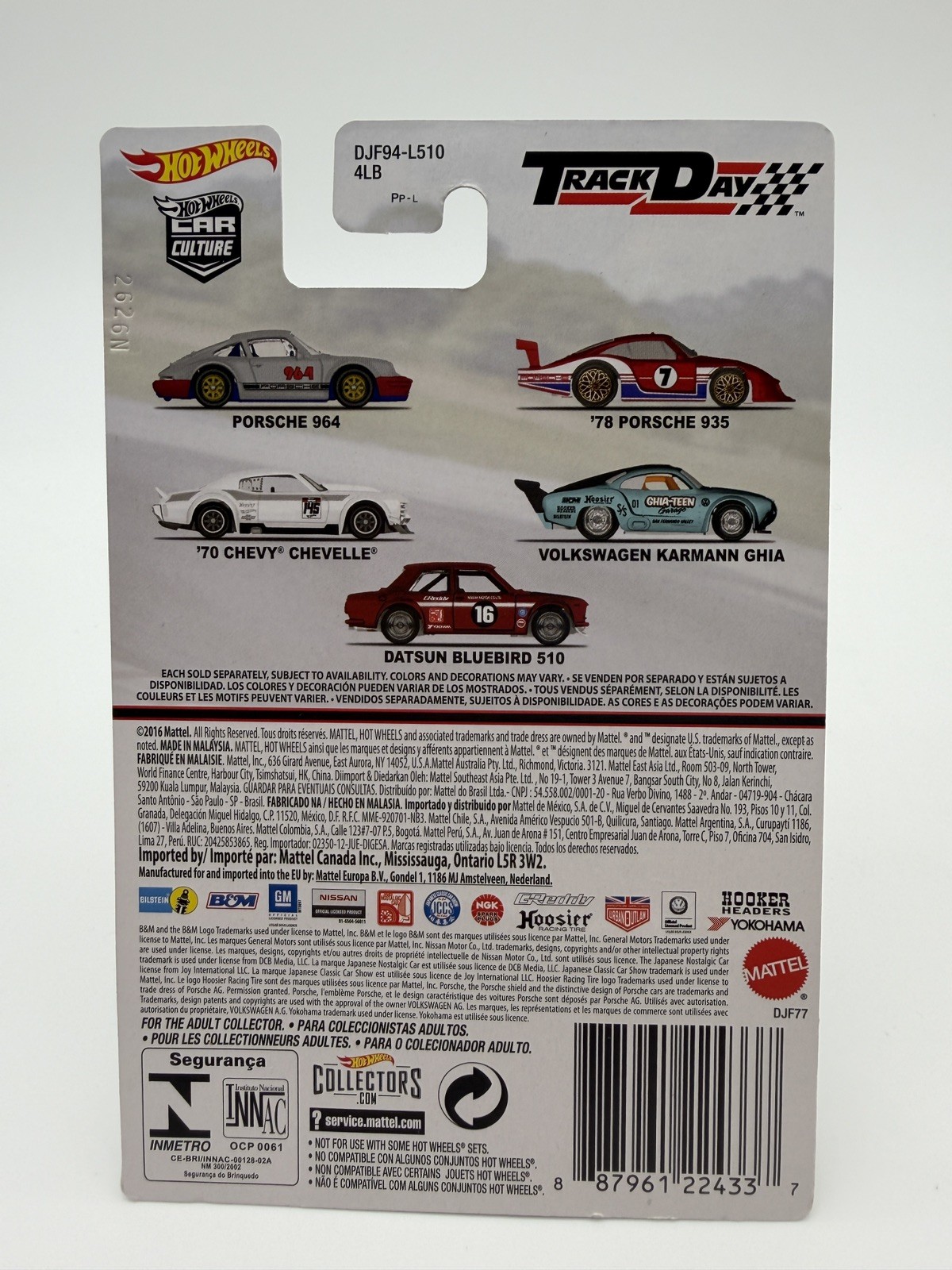 Hot Wheels Car Culture Track Day 1978 Porsche 935 Red/White Sealed New Protector