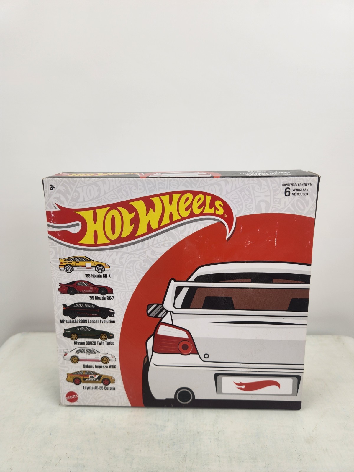 Hot Wheels Japanese Cars Box Set 6 Honda Subaru Mazda Toyota Mitsubishi Nissan
