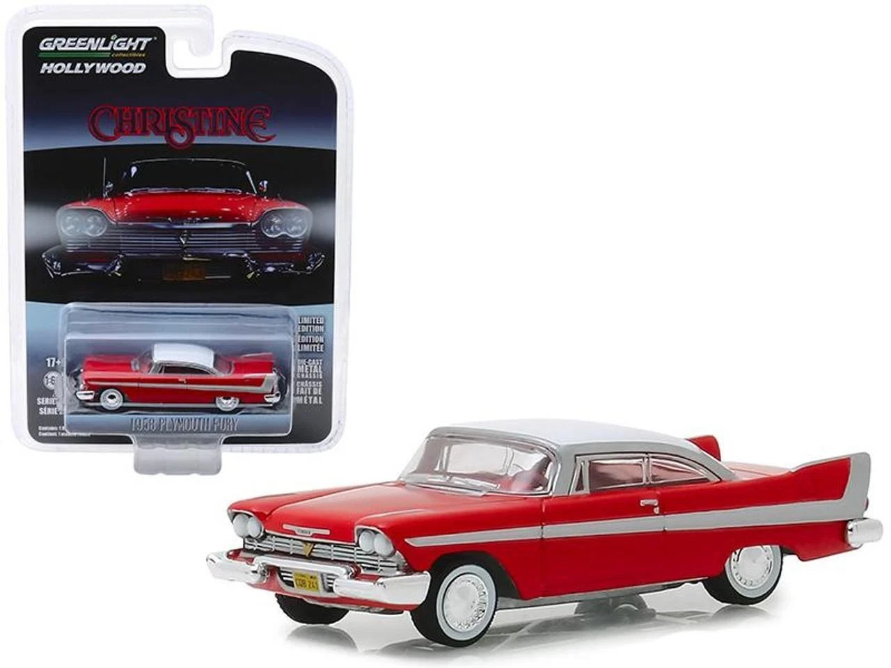 GREENLIGHT 44830C 1:64 1958 PLYMOUTH FURY CHRISTINE HOLLYWOOD SERIES 23