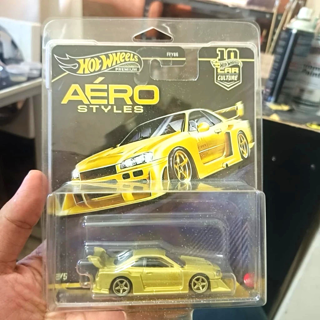 NEW Hot Wheels LBWK Skyline ER34 CUSTOM Gold Chase Aero Styles Carded Car Case