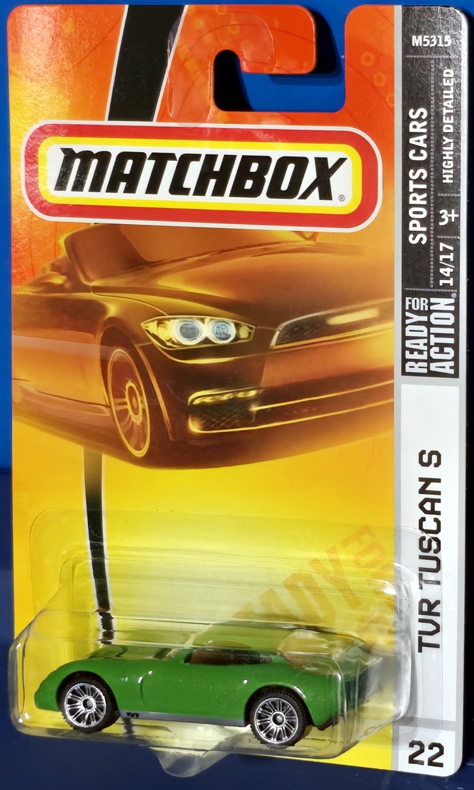 2008 MATCHBOX TVR Tuscan S M5315-0910 SPORTS CARS Series 14/17 Green