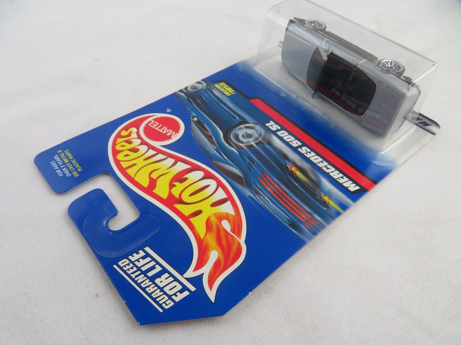1999 Hot Wheels LUXURY SPORTS CAR grey MERCEDES-BENZ 500 SL #1013 lace wheels